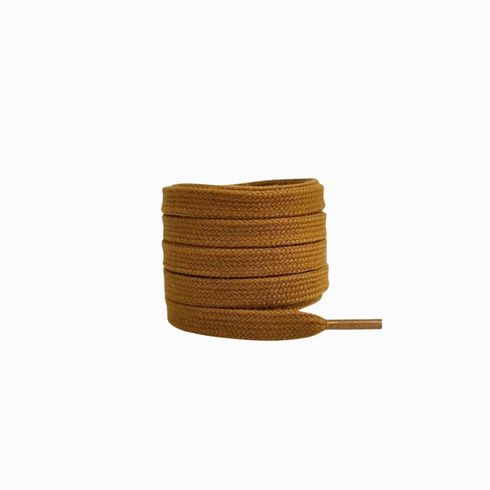 Brown / 100 CM / 39 IN / Flat Shoelaces 8mm Wide
