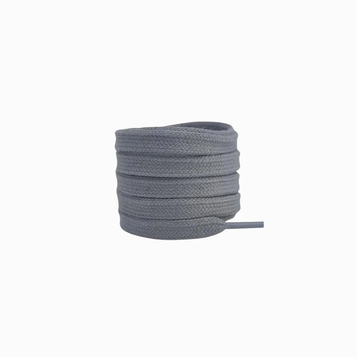 Dark Grey / 100 CM / 39 IN / Flat Shoelaces 8mm Wide