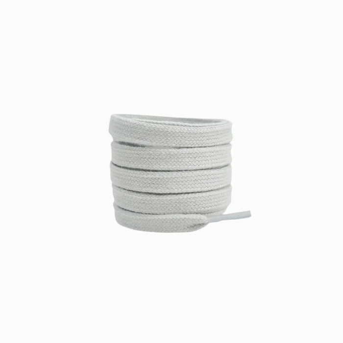 Light Grey / 100 CM / 39 IN / Flat Shoelaces 8mm Wide