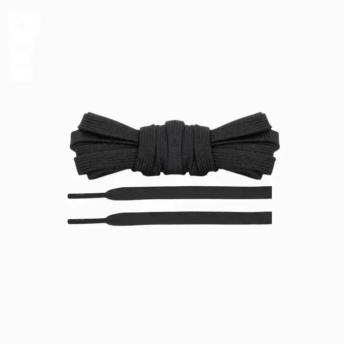 Black replacement laces for Nike Cosmic Runner running shoes by Kicks Shoelaces