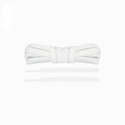 White replacement laces for Adidas Duramo 10 sneakers by Kicks Shoelaces