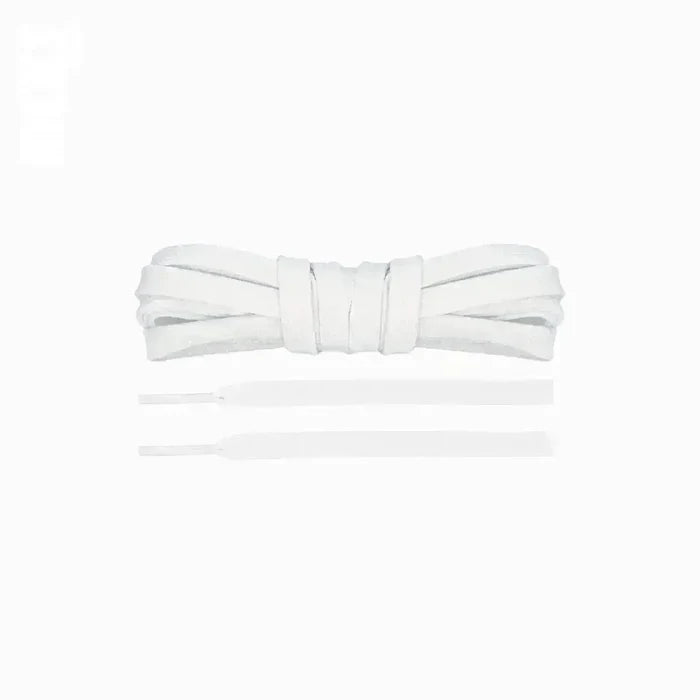 White replacement laces for Adidas EQ19 sneakers by Kicks Shoelaces