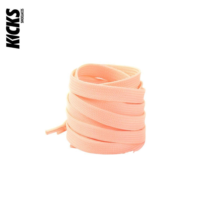 Peach / 100 CM / 39 IN / Flat Shoe Laces | 8mm Wide