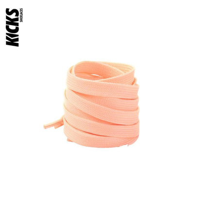 Peach / 100 CM / 39 IN / Flat Shoe Laces | 8mm Wide