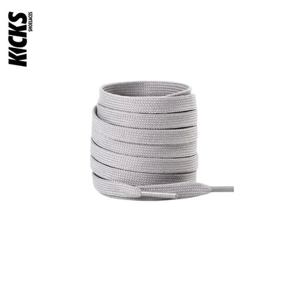 Light Grey / 100 CM / 39 IN / Flat Laces | 9mm wide