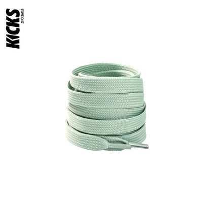 Pastle Green / 100 CM / 39 IN / Flat Laces | 9mm wide