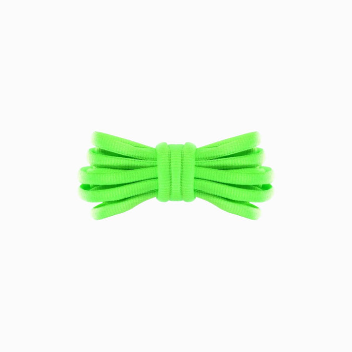 Fluorescent green Asics Gel Excite 9 replacement laces, oval laces by Kicks Shoelaces.