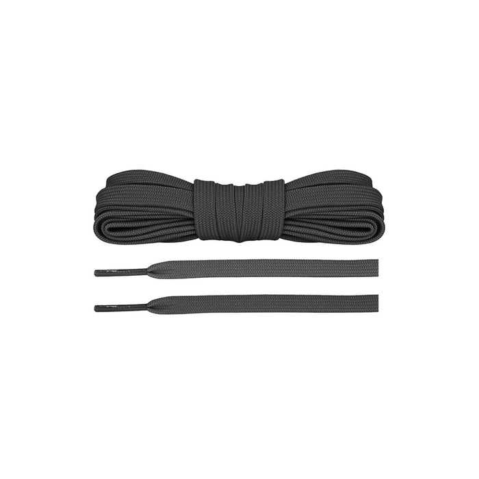 Dark Grey / 120 CM / 47 IN / Flat Laces | 8mm Wide