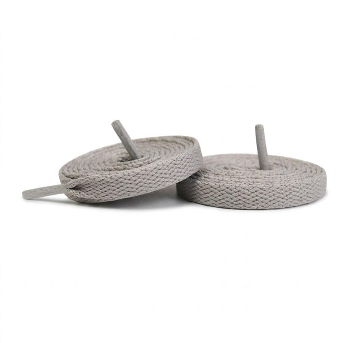 Light Grey / 100 CM / 39 IN / Flat Shoe Laces | 8mm Wide