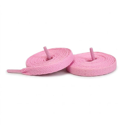 Pink / 100 CM / 39 IN / Flat Shoe Laces | 8mm Wide