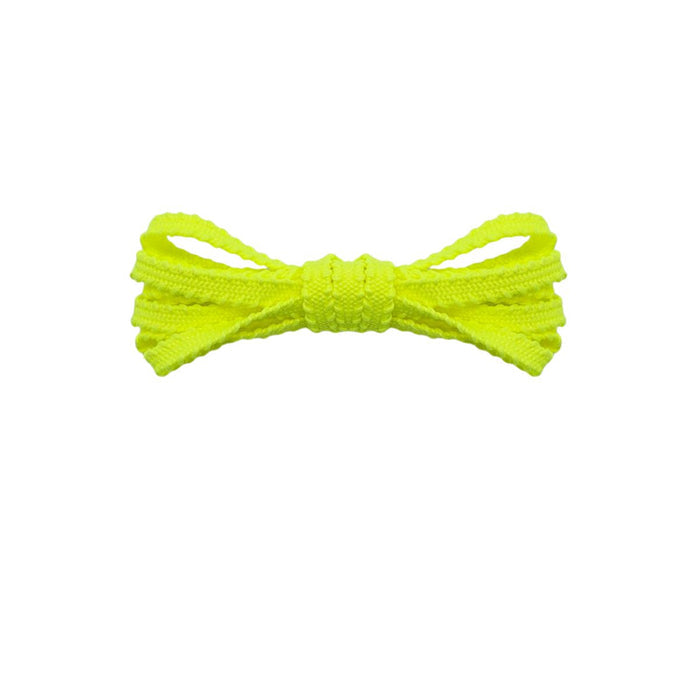 Neon yellow sawtooth laces for Asics Megablast running shoes by Kicks Shoelaces