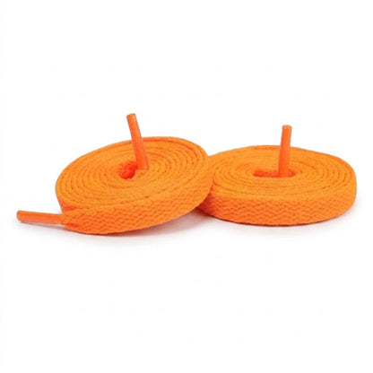 Orange / 100 CM / 39 IN / Flat Laces | 8mm Wide
