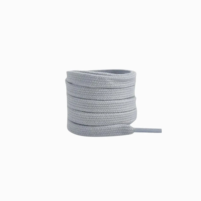Grey / 100 CM / 39 IN / Flat Shoe Laces | 8mm Wide