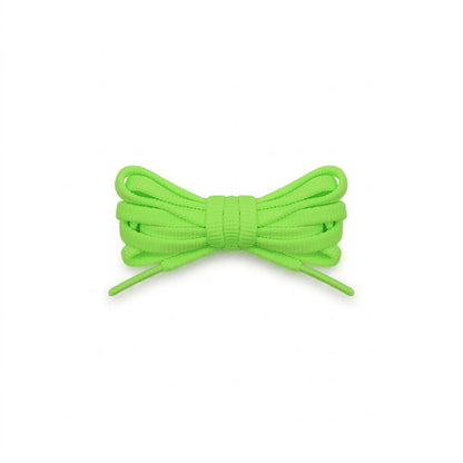 Neon green replacement shoelaces for Saucony Kinvara 15 running shoes by Kicks Shoelaces.