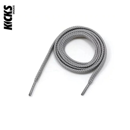 Light Grey / 100 CM / 39 IN / Flat Laces | 8mm Wide