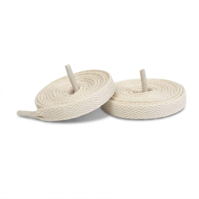 Beige / 100 CM / 39 IN / Flat Shoelaces | 8mm Wide