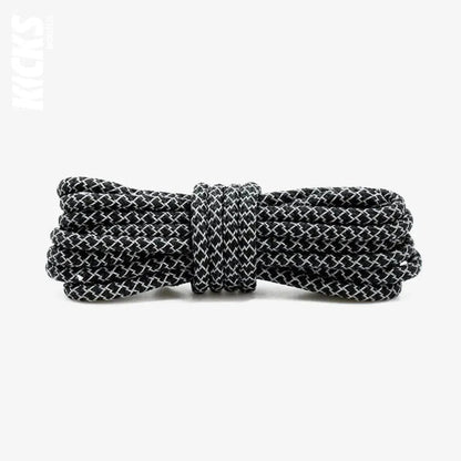 Black / 120 CM / 47 IN / Rope Laces | 5mm Wide