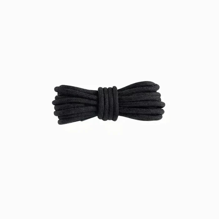 Black replacement rope laces for Yeezy 350 Bone sneakers by Kicks Shoelaces.