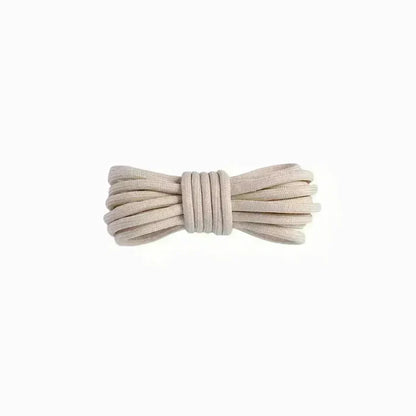 Beige replacement rope laces for Yeezy 350 Onyx sneakers by Kicks Shoelaces.