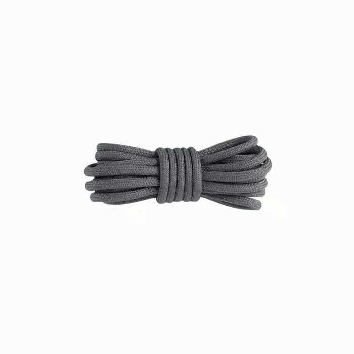 Dark grey replacement rope laces for Yeezy 350 Onyx sneakers by Kicks Shoelaces.