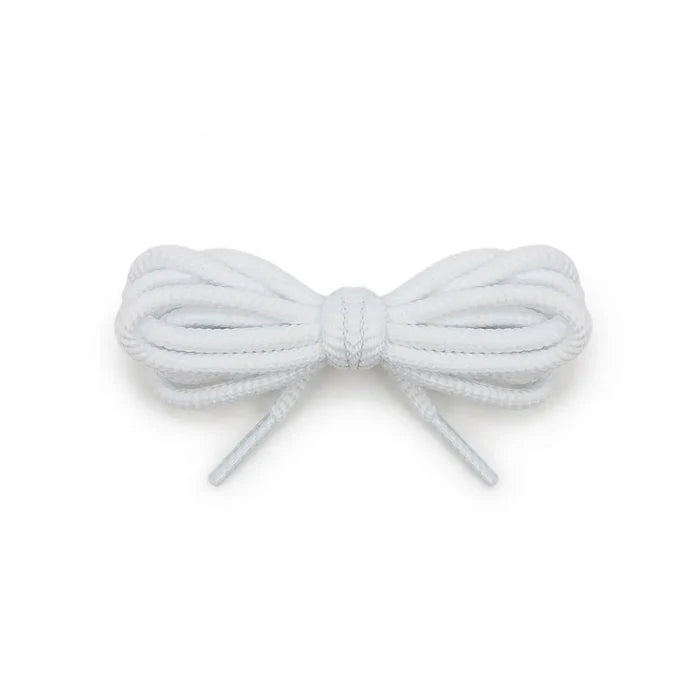 White spiral rope replacement laces for Bad Bunny x adidas Gazelle Indoor by Kicks Shoelaces