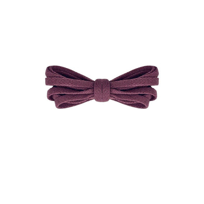 Burgundy retro thin flat laces, classic replacement shoe laces for sneakers by Kicks Shoelaces