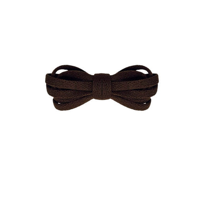 Dark Brown / 100 CM / 39 IN / Thin Flat Laces | 6mm wide