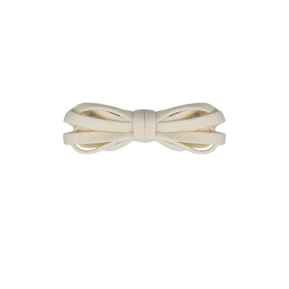 Light beige retro thin flat laces, classic replacement shoe laces for sneakers by Kicks Shoelaces