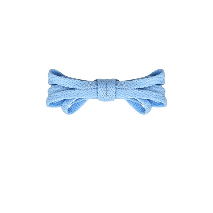 Light blue retro thin flat laces, classic replacement shoe laces for sneakers by Kicks Shoelaces