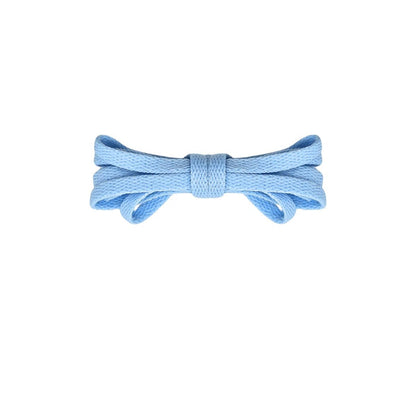 Light blue retro thin flat laces, classic replacement shoe laces for sneakers by Kicks Shoelaces