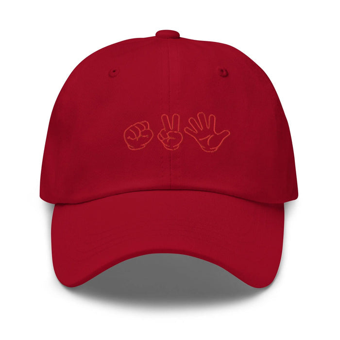 Cranberry / One Size Fits Most / Dad Hat | Embroidered