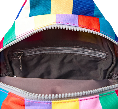 Roka London - Willesden Sling Bag - Multi Wide Stripe