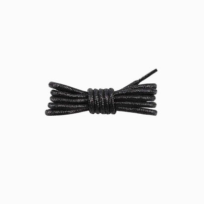 Black / 120 CM / 47 IN / Sparkly Shoelaces | 4 mm