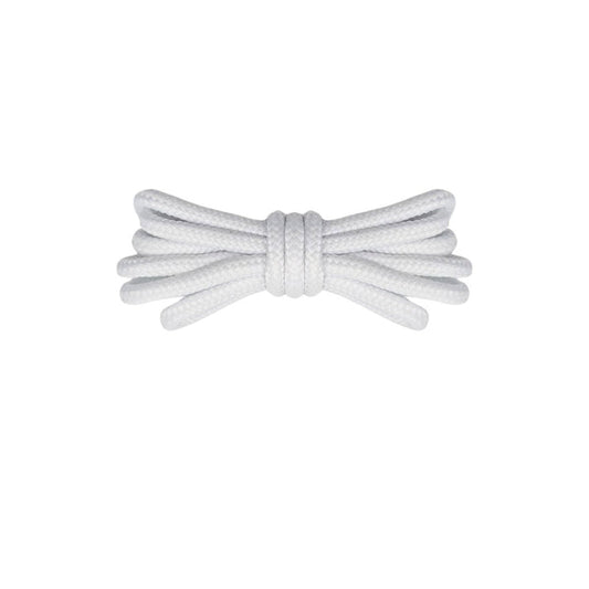 White Round Rope Laces for Sneakers, Thick Durable Shoelaces, Jordan 11 Retro Style by Kicks Shoelaces.