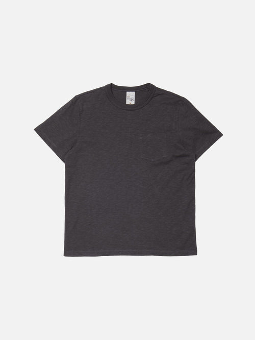 ROY HEAVY SLUB T-SHIRT - ANTRACITE