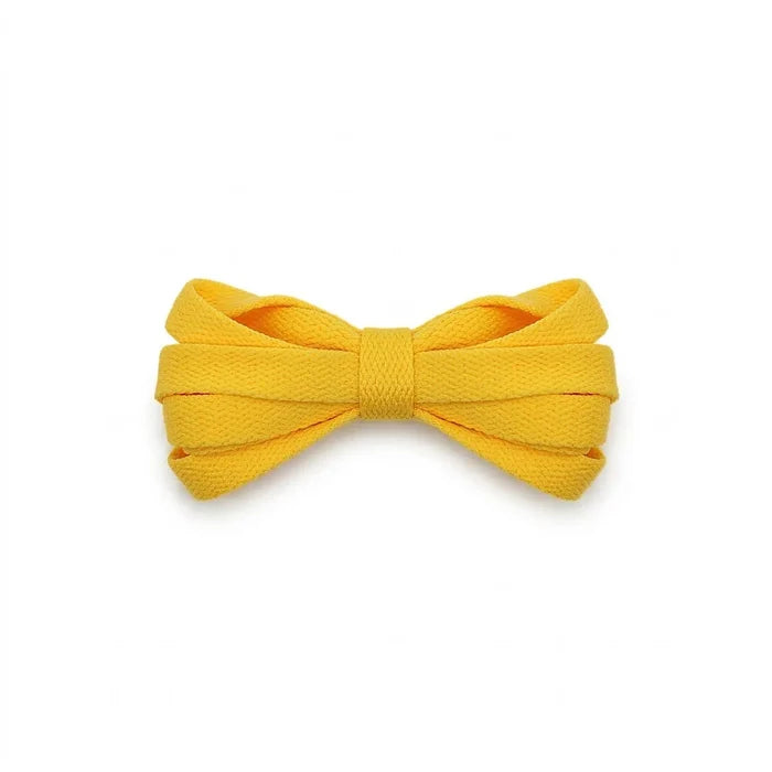 Golden yellow replacement laces for adidas Superstar sneakers by Kicks Shoelaces