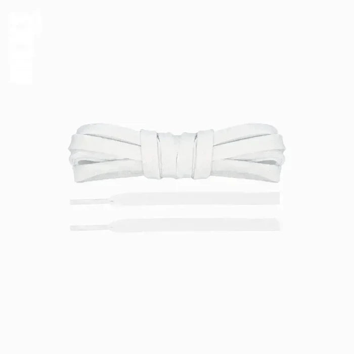 White / 120 CM / 47 IN / Flat Laces | 8mm Wide