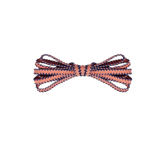 Pink with blue Sawtooth Shoelaces for Adidas Gazelles and elite running shoes durable, flat laces by Kicks Shoelaces.