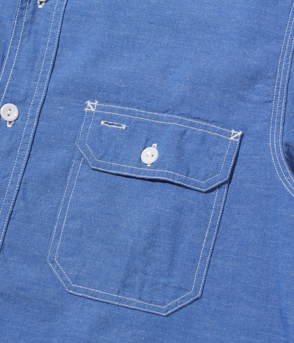 SC25513 VAT DYE WORK SHIRT - BLUE