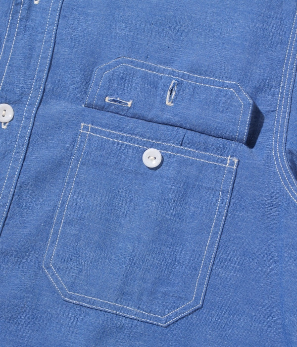 SC25513 VAT DYE WORK SHIRT - BLUE
