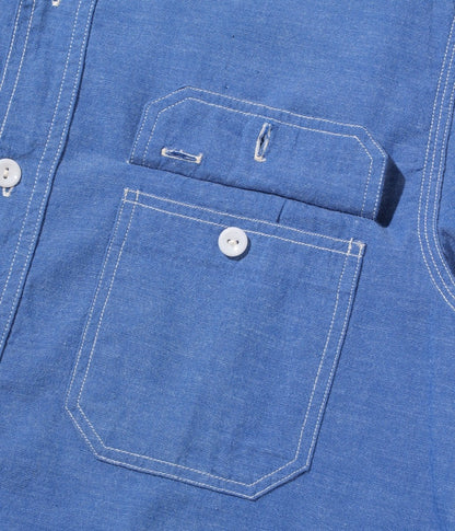 SC25513 VAT DYE WORK SHIRT - BLUE