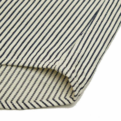 SC37944 HICKORY STRIPE S/S WORK SHIRT - OFF WHITE