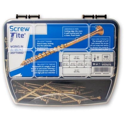 Screw-Tite Compact Organiser (Pack Of 460 Pozi Screws)