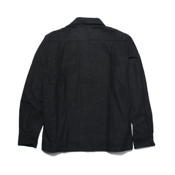 SE29576 Flannel Sports Shirt "LEOPARD x PLAIN" - YELLOW