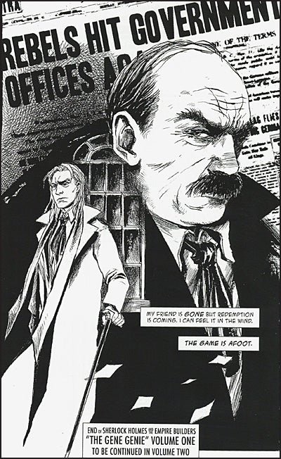 SHERLOCK HOLMES AND THE EMPIRE BUILDERS The Gene Genie Volume 1 Walter Simonson Cover Signed