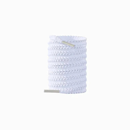 White replacement running laces for shoes and sneakers