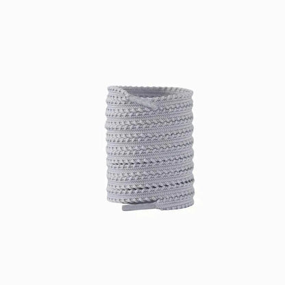 Grey replacement running laces for shoes and sneakers