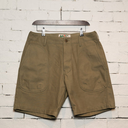 SHORT DECK PANTS - OLIVE TWILL