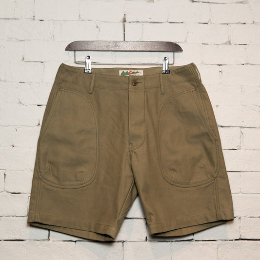 SHORT DECK PANTS - OLIVE TWILL