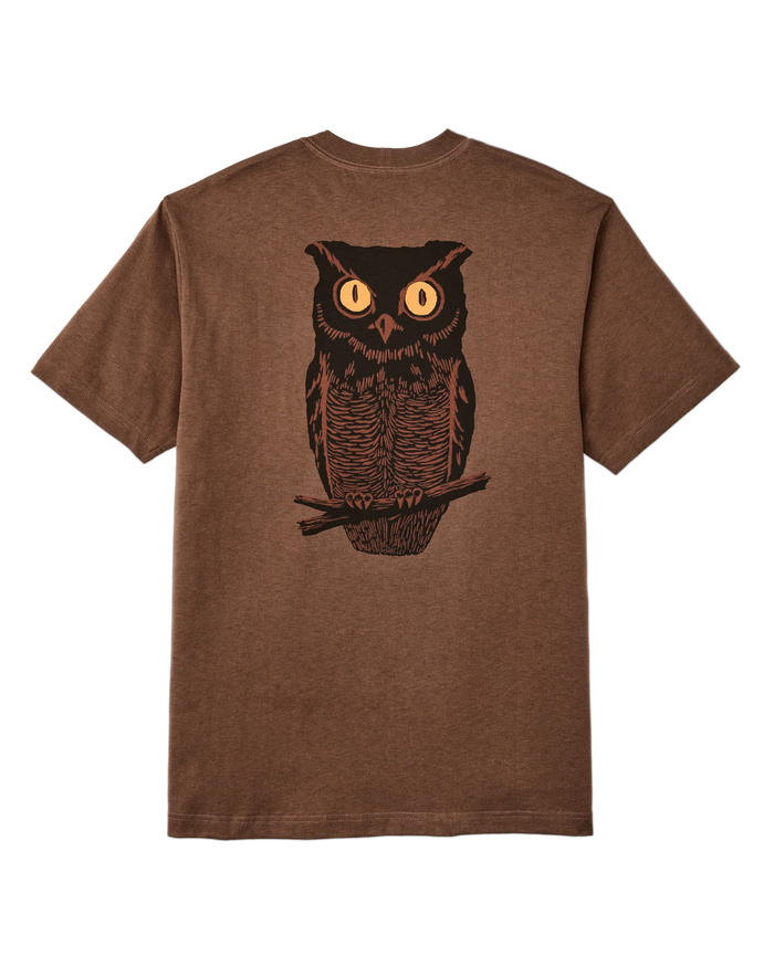 SHORT SLEEVE HOOT GRAPHIC T-SHIRT (FRONTIER) - PARTRIDGE/HOOT